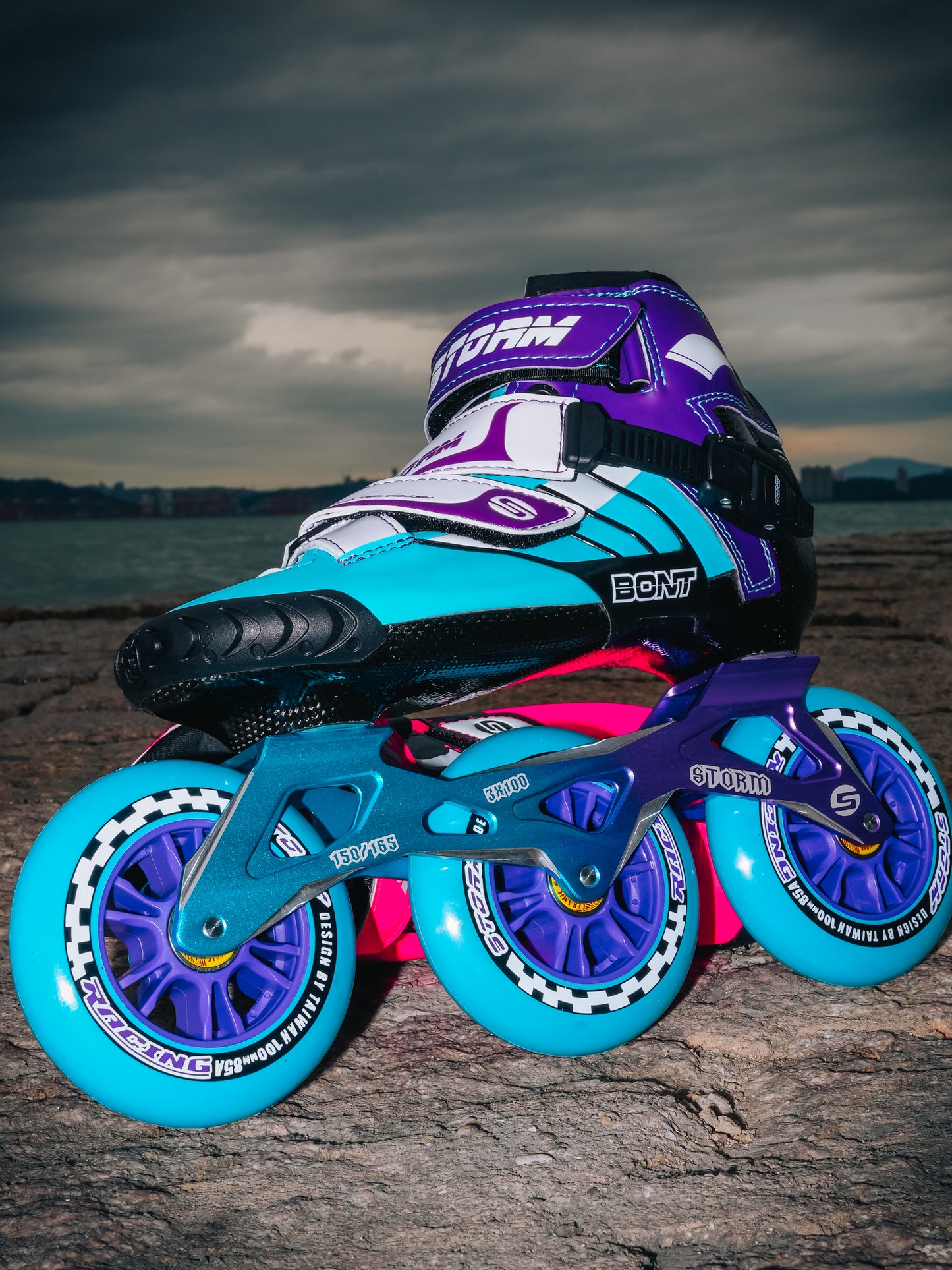 Storm T3 Tina Speed Slalom Skates-Blue