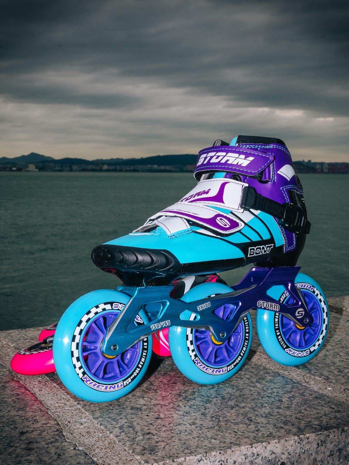 Storm T3 Tina Speed Slalom Skates-Blue