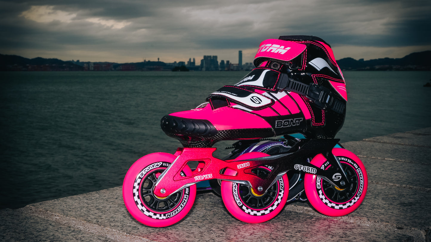 Storm T3 Tina Speed Slalom Skates-Pink