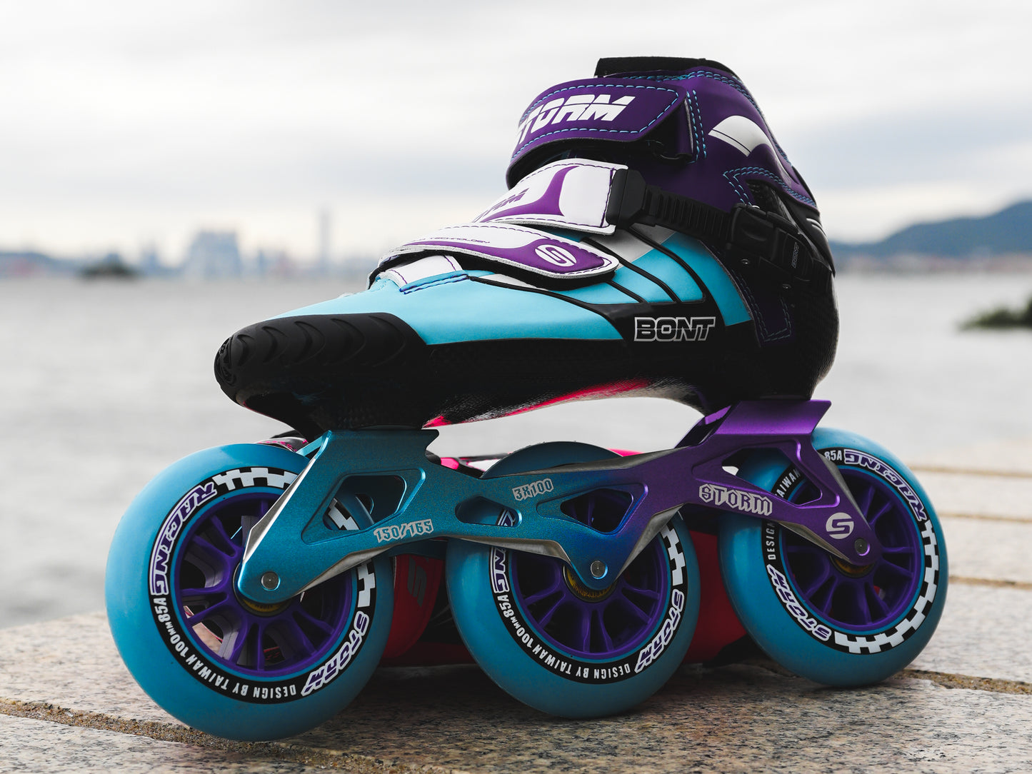 Storm T3 Tina Speed Slalom Skates-Blue