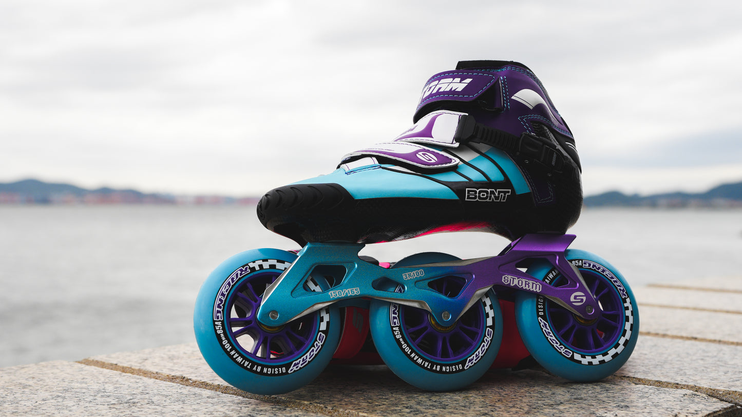 Storm T3 Tina Speed Slalom Skates-Blue