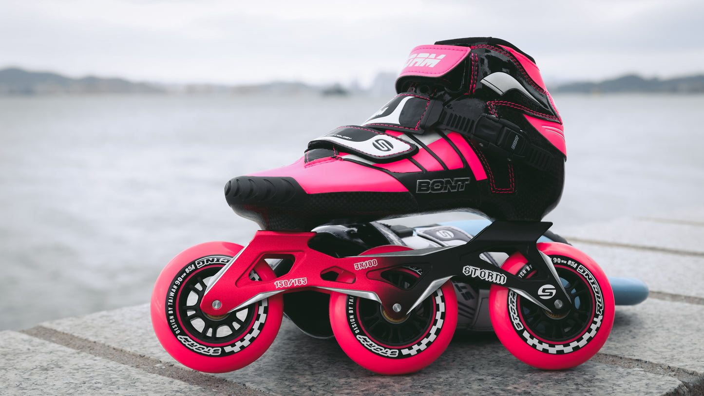 Storm T3 Tina Speed Slalom Skates-Pink