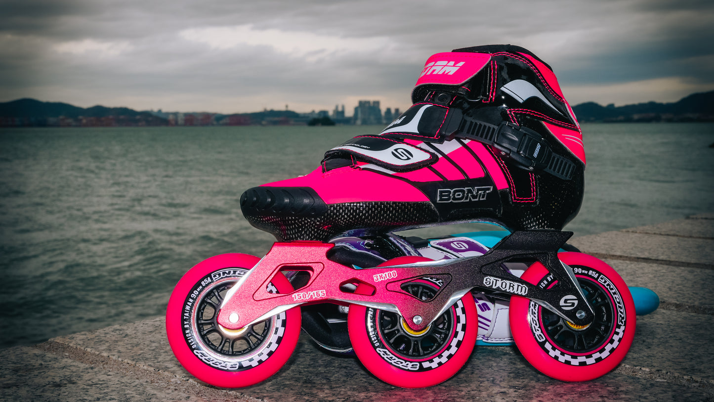 Storm T3 Tina Speed Slalom Skates-Pink