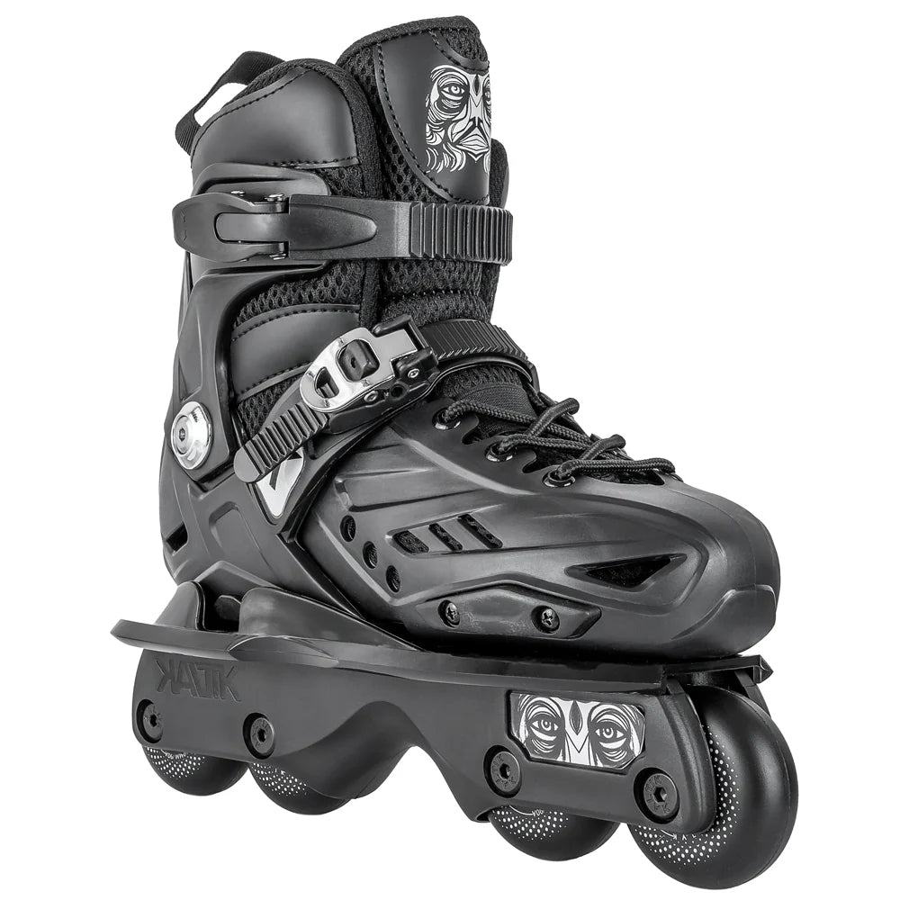 KALTIK Ninja Aggressive Inline Skates-Black