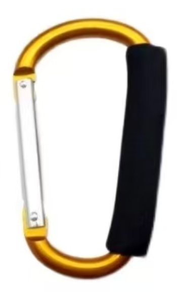 Aluminum D-Ring Clip-Yellow