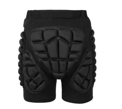 Butt Hip Protection Shorts Pants Pads-Black