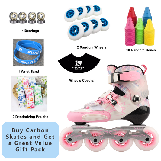 ACTION Koi Carbon Inline Skates-Pink