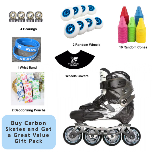 ACTION Colour Carbon Inline Skates-Black