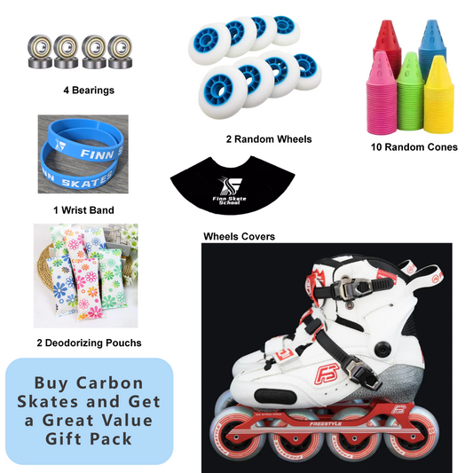 FREESTYLE CSS Carbon Inline Skates-White