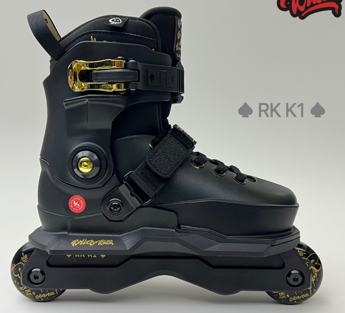 ROLLERKIDZ RK A1 Aggressive Inline Skates-Black