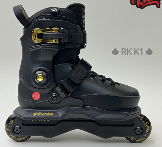 ROLLERKIDZ RK A1 Aggressive Inline Skates-Black