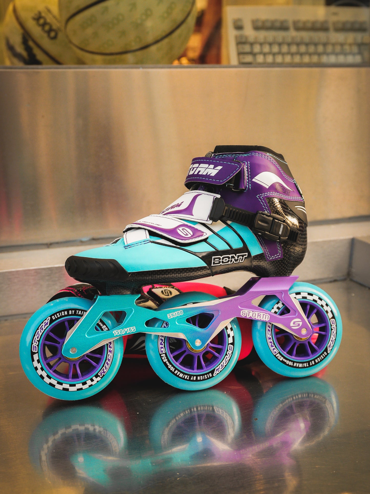 Storm T3 Tina Speed Slalom Skates-Blue