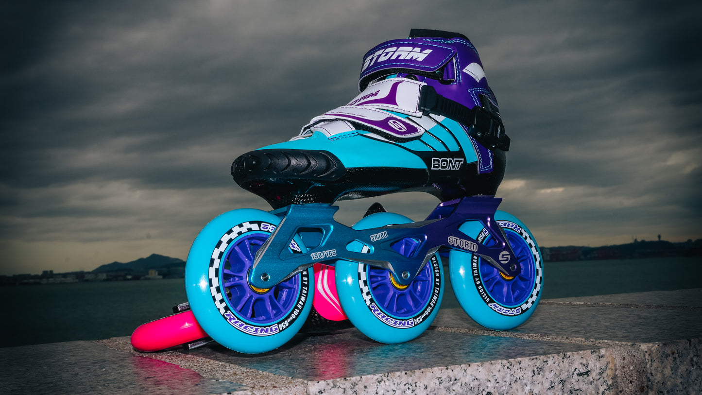 Storm T3 Tina Speed Slalom Skates-Blue