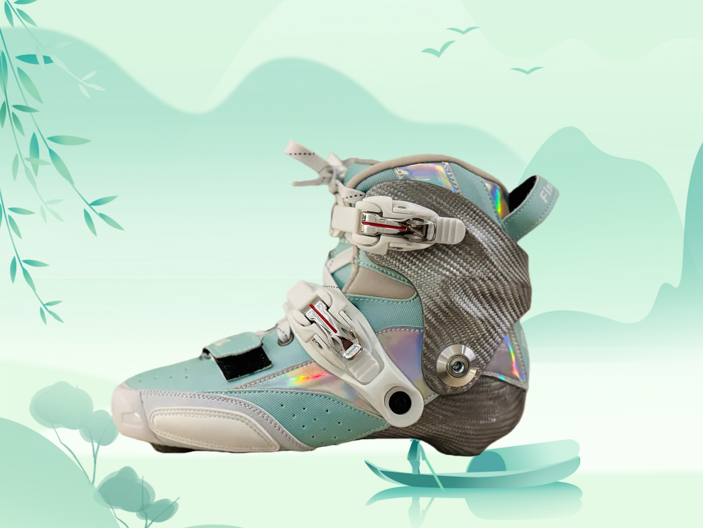 FINN SKATES Carbon Inline Skates-Green Boot Only