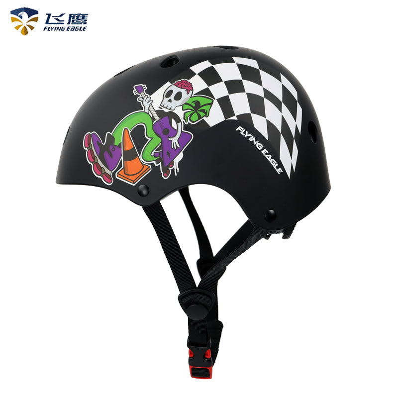 FLYING EAGLE H1 Pro Skate Helmet Black Rider