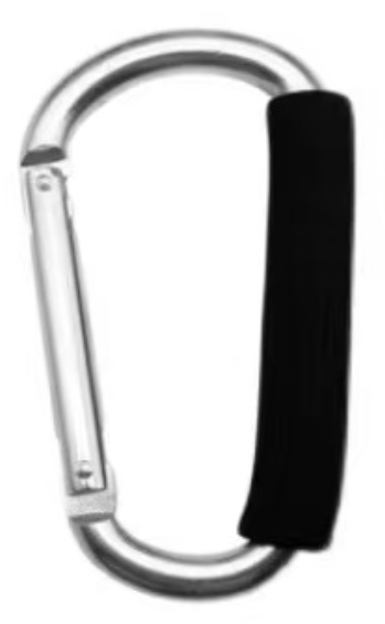 Aluminum D-Ring Clip-Silver