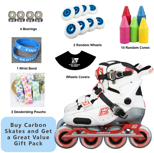 FREESTYLE CSS Carbon Inline Skates-White