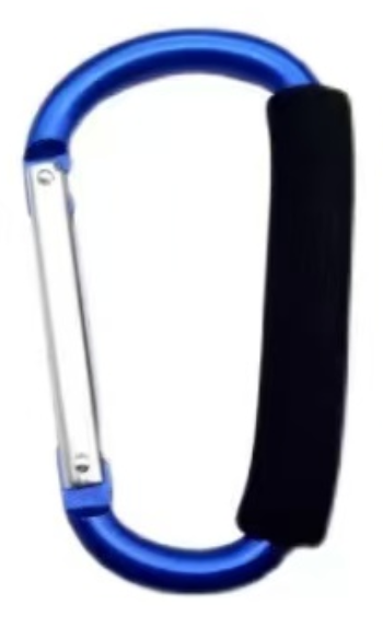 Aluminum D-Ring Clip-Blue