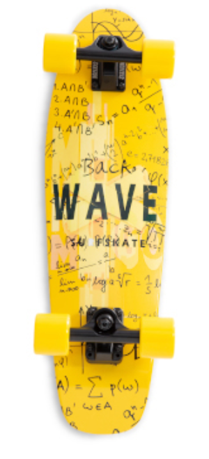 Surf Skateboard-Yellow 26 Inches